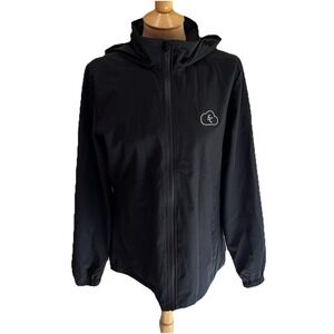 Spyder Black Hooded Softshell Jacket Full Zip Embroidered EC Logo